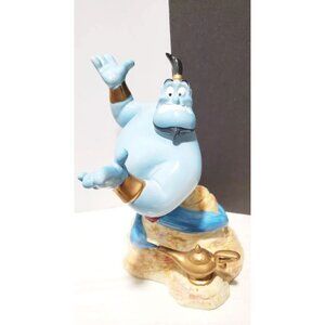 DISNEY ALADDIN GENIE MUSIC BOX CERAMIC FIGURINE SCHMID "A FRIEND LIKE ME 6" READ